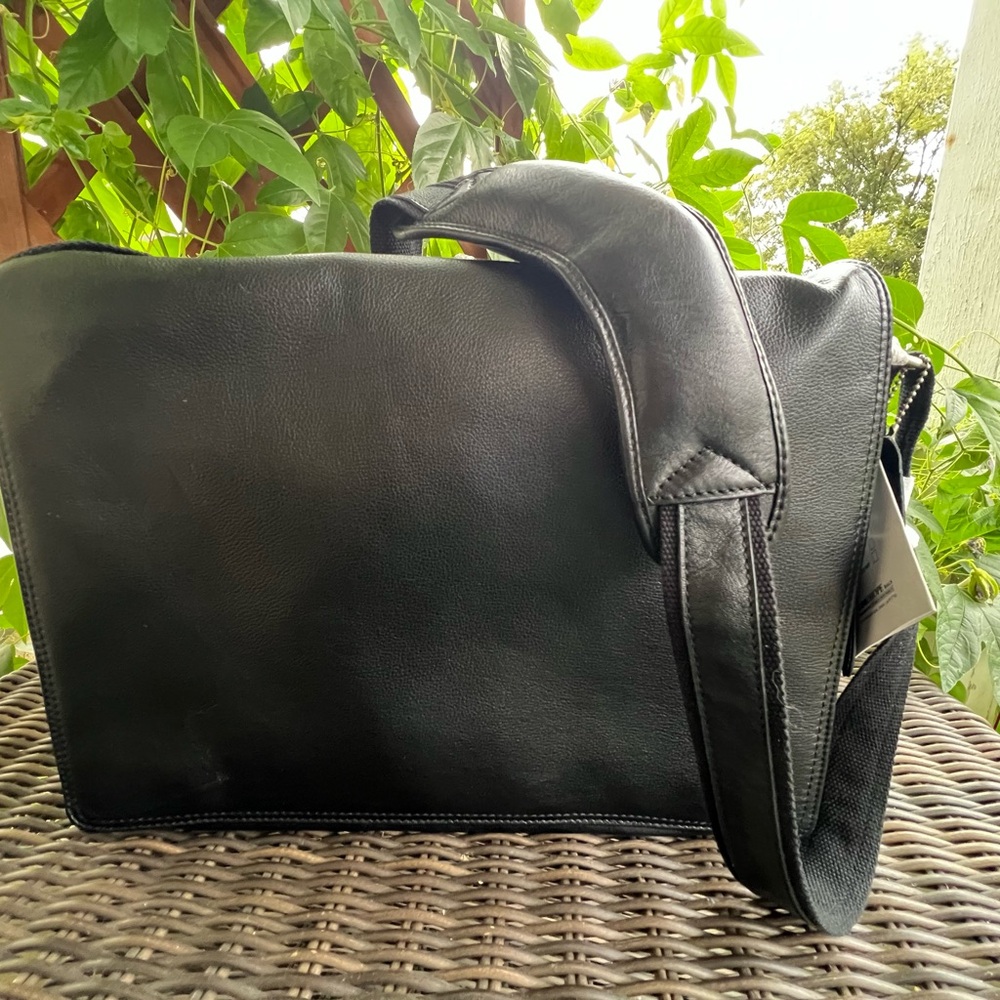 Black Leather Men's Bag